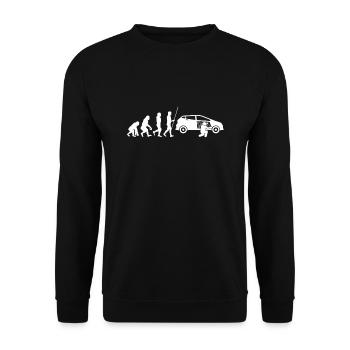 Mobile Car Polisher Waxer Interior Car Detailer - Unisex Pullover - Schwarz - Vorne - Alina (178cm) & Michal (187cm)