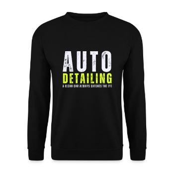 Mobile Car Polisher Waxer Interior Car Detailer - Unisex Pullover - Schwarz - Vorne - Alina (178cm) & Michal (187cm)