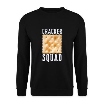 Rosemary Crab Cracker And Flatbread Salty Cracker - Unisex Sweatshirt - black - Front - Alina (178cm) & Michal (187cm)