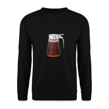 Syrup For Pancakes Flipping Flapjack Breakfast - Unisex Sweatshirt - black - Front - Alina (178cm) & Michal (187cm)