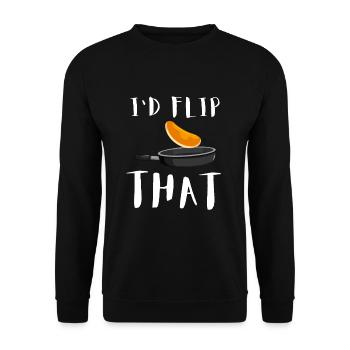 Syrup For Pancakes Flipping Flapjack Breakfast - Unisex Sweatshirt - black - Front - Alina (178cm) & Michal (187cm)