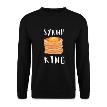 Syrup For Pancakes Flipping Flapjack Breakfast - Unisex Sweatshirt - black - Front - Alina (178cm) & Michal (187cm)