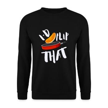 Syrup For Pancakes Flipping Flapjack Breakfast - Unisex Sweatshirt - black - Front - Alina (178cm) & Michal (187cm)