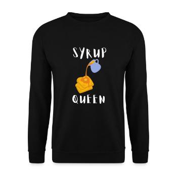 Syrup For Pancakes Flipping Flapjack Breakfast - Unisex Sweatshirt - black - Front - Alina (178cm) & Michal (187cm)