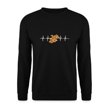 Cereal Grits Kasha Upma Rice And Morning Cornmeal - Unisex Sweatshirt - black - Front - Alina (178cm) & Michal (187cm)