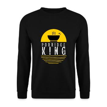 Cereal Grits Kasha Upma Rice And Morning Cornmeal - Unisex Sweatshirt - black - Front - Alina (178cm) & Michal (187cm)