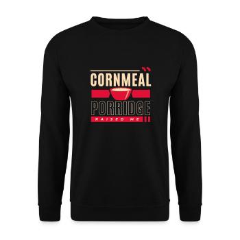 Cereal Grits Kasha Upma Rice And Morning Cornmeal - Unisex Sweatshirt - black - Front - Alina (178cm) & Michal (187cm)