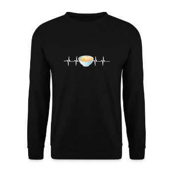 Cereal Grits Kasha Upma Rice And Morning Cornmeal - Unisex Sweatshirt - black - Front - Alina (178cm) & Michal (187cm)