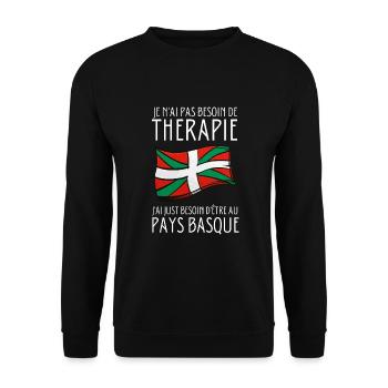 Euskal Presoak Euskal Herria Basque Country - Unisex Pullover - Schwarz - Vorne - Alina (178cm) & Michal (187cm)