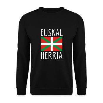 Euskal Presoak Euskal Herria Basque Country - Unisex Pullover - Schwarz - Vorne - Alina (178cm) & Michal (187cm)