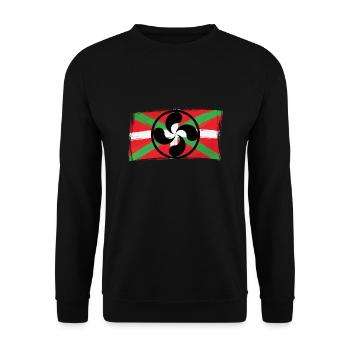 Euskal Presoak Euskal Herria Basque Country - Unisex Pullover - Schwarz - Vorne - Alina (178cm) & Michal (187cm)