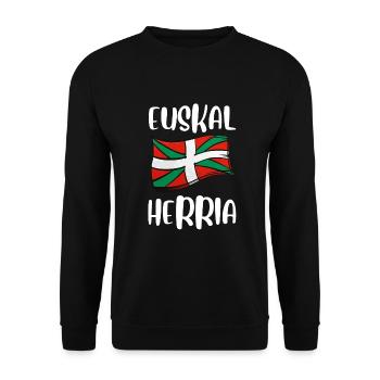 Euskal Presoak Euskal Herria Basque Country - Unisex Pullover - Schwarz - Vorne - Alina (178cm) & Michal (187cm)