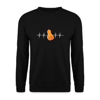 Fresh Farmers Market, Organic Butternut Squash My - Unisex Pullover - Schwarz - Vorne - Alina (178cm) & Michal (187cm)
