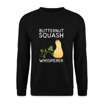 Fresh Farmers Market, Organic Butternut Squash My - Unisex Pullover - Schwarz - Vorne - Alina (178cm) & Michal (187cm)