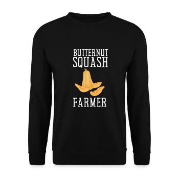Fresh Farmers Market, Organic Butternut Squash My - Unisex Pullover - Schwarz - Vorne - Alina (178cm) & Michal (187cm)
