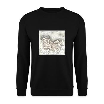 Breton Breizh Pur Beurre Heartbeat - Humour - Sweat-shirt Unisexe - noir - Devant - Alina (178cm) & Michal (187cm)
