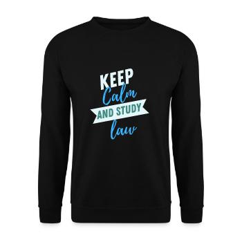 Lawyer Student Graduate, Juris Doctorate - Unisex Sweatshirt - black - Front - Alina (178cm) & Michal (187cm)