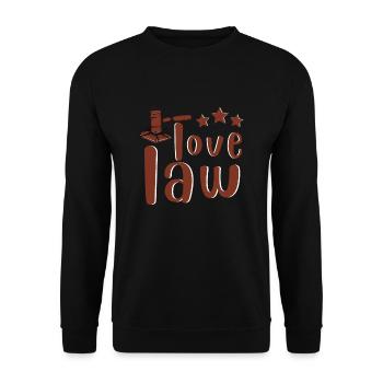 Lawyer Student Graduate, Juris Doctorate - Unisex Sweatshirt - black - Front - Alina (178cm) & Michal (187cm)