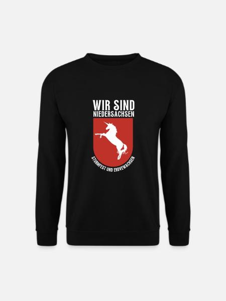 Hannover, Feuerwehr Niedersachsen Flagge - Unisex Pullover - Schwarz