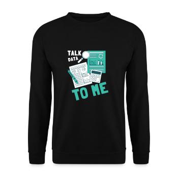 Normal Distribution Statistician Data Scientist - Unisex Sweatshirt - black - Front - Alina (178cm) & Michal (187cm)