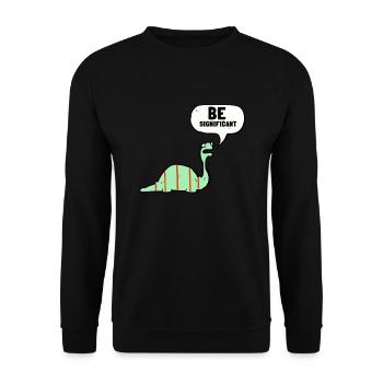 Normal Distribution Statistician Data Scientist - Unisex Sweatshirt - black - Front - Alina (178cm) & Michal (187cm)