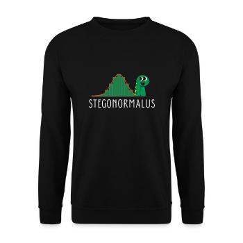 Normal Distribution Statistician Data Scientist - Unisex Sweatshirt - black - Front - Alina (178cm) & Michal (187cm)