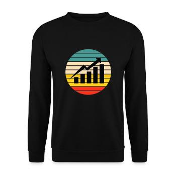 Normal Distribution Statistician Data Scientist - Unisex Sweatshirt - black - Front - Alina (178cm) & Michal (187cm)
