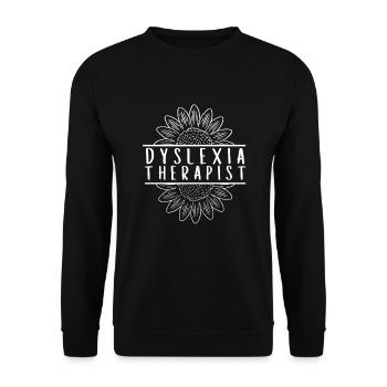 Mois de la sensibilisation à la thérapie de lecture dyslexique, Dyslexie - Sweat-shirt Unisexe - noir - Devant - Alina (178cm) & Michal (187cm)