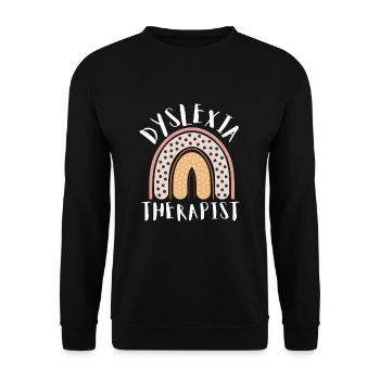 Mois de la sensibilisation à la thérapie de lecture dyslexique, Dyslexie - Sweat-shirt Unisexe - noir - Devant - Alina (178cm) & Michal (187cm)