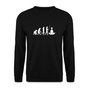 Homeopathy Alternative Medicine, Holistic Nursing - Unisex Sweatshirt - black - Front - Alina (178cm) & Michal (187cm)