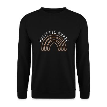 Homeopathy Alternative Medicine, Holistic Nursing - Unisex Sweatshirt - black - Front - Alina (178cm) & Michal (187cm)