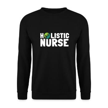 Homeopathy Alternative Medicine, Holistic Nursing - Unisex Pullover - Schwarz - Vorne - Alina (178cm) & Michal (187cm)