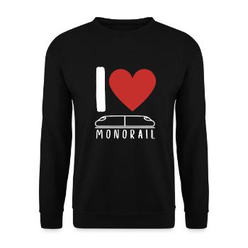 Public Transportation Stand Clear Of - Unisex Sweatshirt - black - Front - Alina (178cm) & Michal (187cm)
