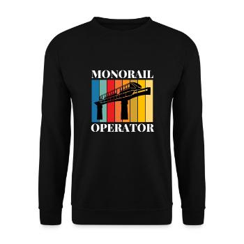 Public Transportation Stand Clear Of - Unisex Sweatshirt - black - Front - Alina (178cm) & Michal (187cm)
