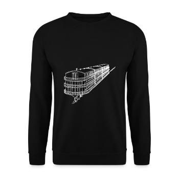 Public Transportation Stand Clear Of - Unisex Sweatshirt - black - Front - Alina (178cm) & Michal (187cm)
