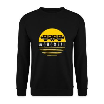 Public Transportation Stand Clear Of - Unisex Sweatshirt - black - Front - Alina (178cm) & Michal (187cm)