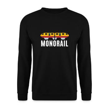 Public Transportation Stand Clear Of - Unisex Sweatshirt - black - Front - Alina (178cm) & Michal (187cm)