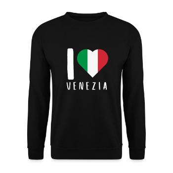 Venice Gondola Italy Venezia - Unisex Pullover - Schwarz - Vorne - Alina (178cm) & Michal (187cm)