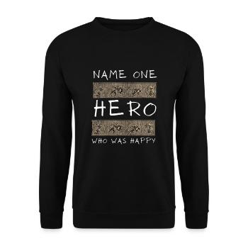 Greek Mythology Gods Ancient Greece - Unisex Sweatshirt - black - Front - Alina (178cm) & Michal (187cm)