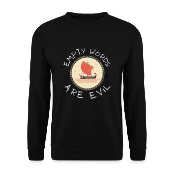 Greek Mythology Gods Ancient Greece - Unisex Sweatshirt - black - Front - Alina (178cm) & Michal (187cm)