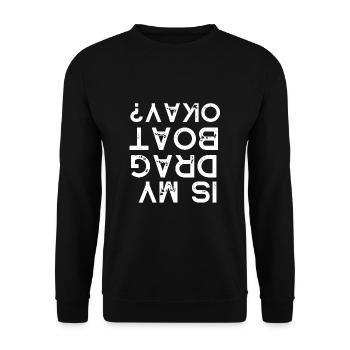 Courses de drag-boat et de hors-bord - Sweat-shirt Unisexe - noir - Devant - Alina (178cm) & Michal (187cm)