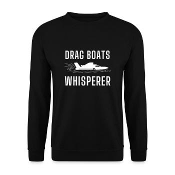Courses de drag-boat et de hors-bord - Sweat-shirt Unisexe - noir - Devant - Alina (178cm) & Michal (187cm)