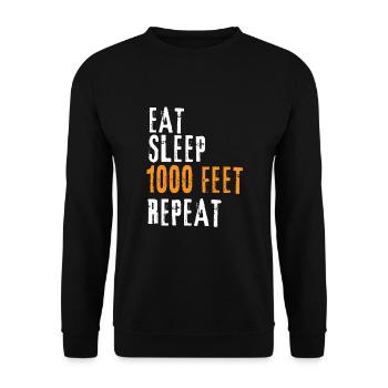 Courses de drag-boat et de hors-bord - Sweat-shirt Unisexe - noir - Devant - Alina (178cm) & Michal (187cm)