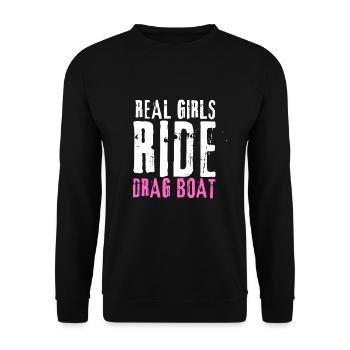 Courses de drag-boat et de hors-bord - Sweat-shirt Unisexe - noir - Devant - Alina (178cm) & Michal (187cm)