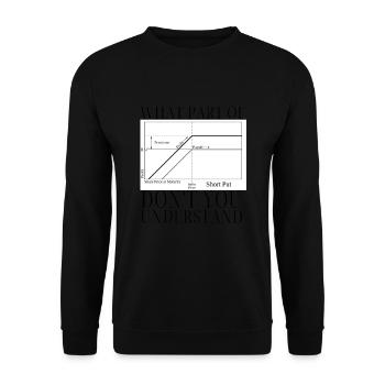 Négociation d'options Cash Secured Puts Future Forex - Sweat-shirt Unisexe - noir - Devant - Alina (178cm) & Michal (187cm)