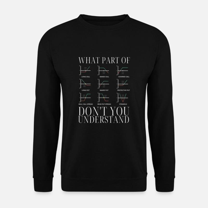 Options Trading Cash Secured Puts Future Forex - Unisex Pullover - Schwarz
