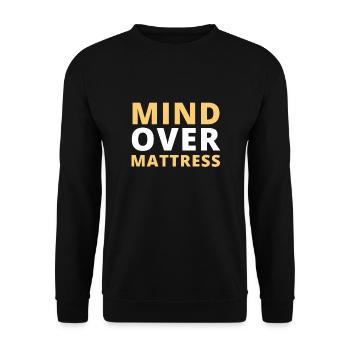 Meilleur vendeur de matelas de lit Docteur - Sweat-shirt Unisexe - noir - Devant - Alina (178cm) & Michal (187cm)