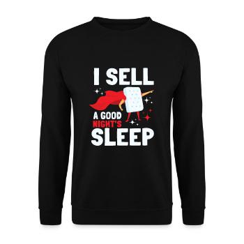 Meilleur vendeur de matelas de lit Docteur - Sweat-shirt Unisexe - noir - Devant - Alina (178cm) & Michal (187cm)