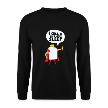 Meilleur vendeur de matelas de lit Docteur - Sweat-shirt Unisexe - noir - Devant - Alina (178cm) & Michal (187cm)