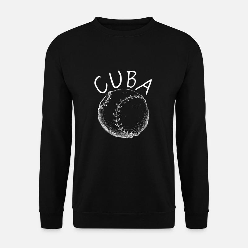 Latino Cuban Cuba Baseball - Unisex Sweatshirt - black
